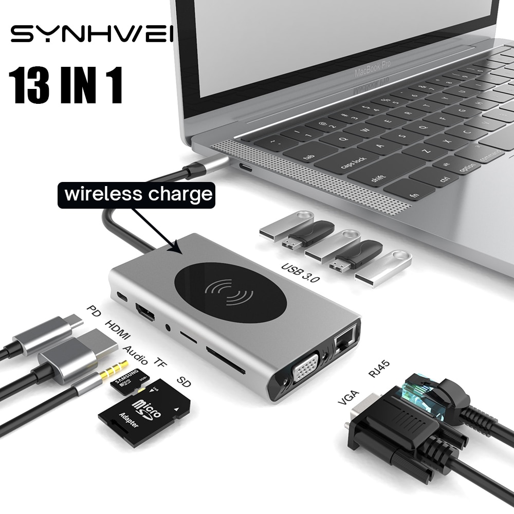 15 in 1 USB C 3.0 , CŸ 4K-HDMI VGA RJ45 Ⱑ..